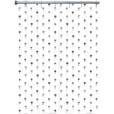 Cortina Wc 100% Peva 180x200 Cm Arvix Oasis Noir