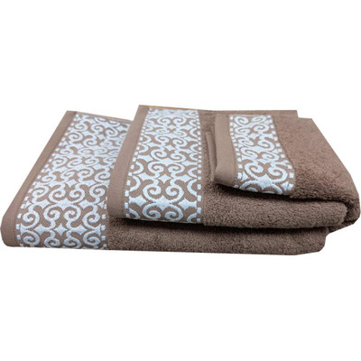 Toalha Rosto 50x100 Cm 400g/ m2 Vintage Castanho