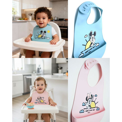 Babete Disney 100% Silicone 30x 23 Cm