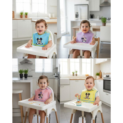 Babeiro Disney Impermeável 100% Peva 28x25 Cm