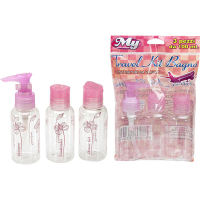 Kit Viagem para Banho Conjunto 3 Peças