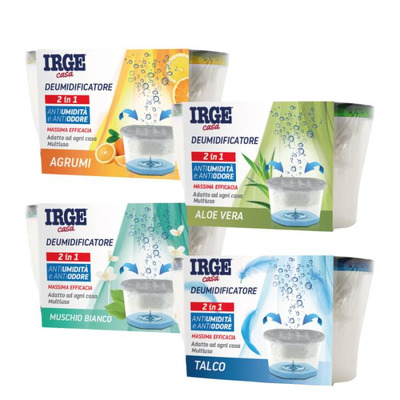 Desumidificador Interior 400 Ml Talco-citrinos-musgo Branco-aloe Vera