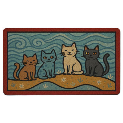 Tapete Magic 39x68 Cm Gatti Naif - R22536