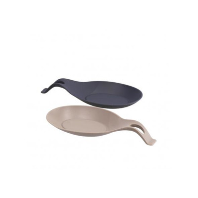Gray and Black Silicone Spoon Support 20x10xh2 Cm