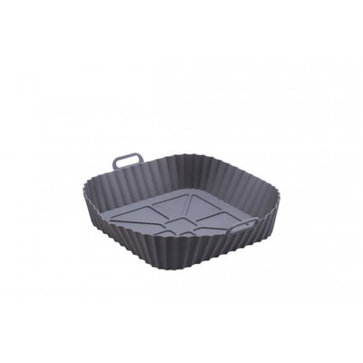 Base/ forma Silicone para Air Fryer Quadrada 21x21xa6,5cm